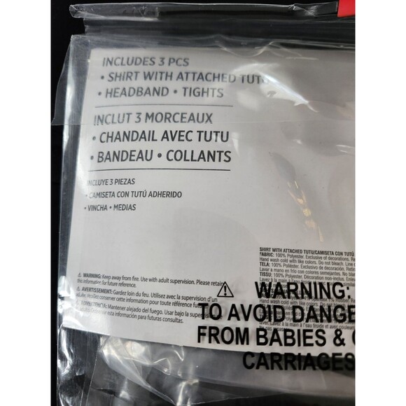 Baby Bones Skeleton Child Costume Girl Cute Suit Yourself Fancy Dress Halloween - Picture 3 of 5